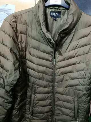 Cazadora acolchada CAROLL verde oliva