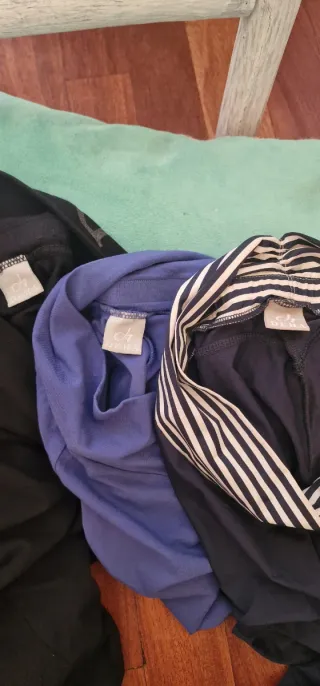 Set 3 leggings Deha neri e blu