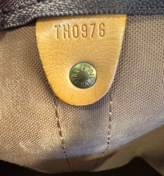 Bolso Louis Vuitton keepall  Monogram Marrón Beige