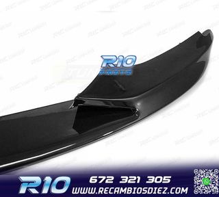 SPOILER LIP FRONTAL BMW F32 F33 F36 LOOK M PERFORMANCE NEGRO