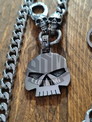 Catena Portafoglio Harley Davidson Teschio skull