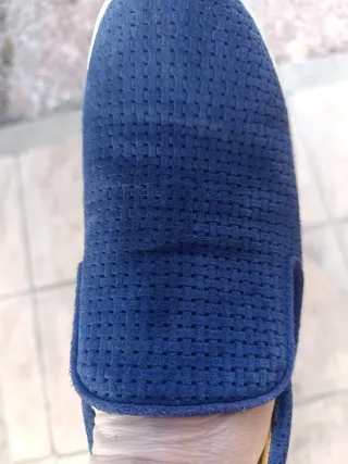 Zapatos de hombre de serraje azul