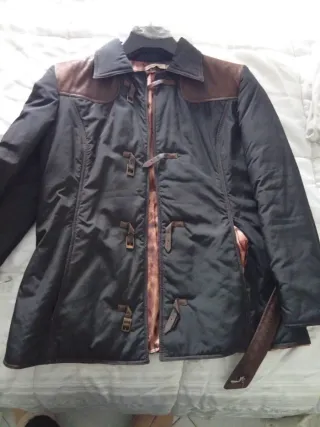 Giubbino donna nero e marrone