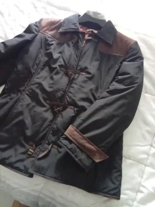 Giubbino donna nero e marrone