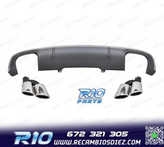 DIFUSOR AUDI A4 SEDAN AVANT 16- S LINE + COLAS ESCAPE