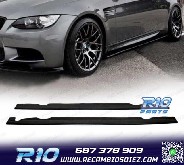 AÑADIDO TALONERAS BMW E92 E93 LOOK M3 NEGRO BRILLO