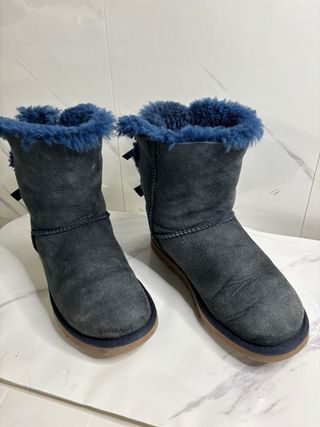UGG Stivali con Fiocchi Blu/Grigio