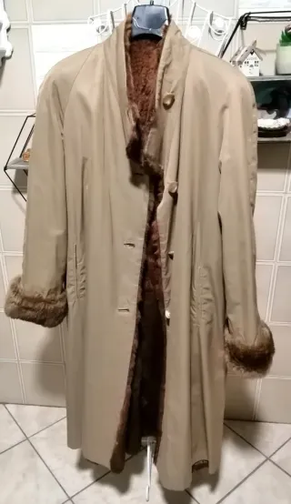 Cappotto Vintage Pelliccia Double Face