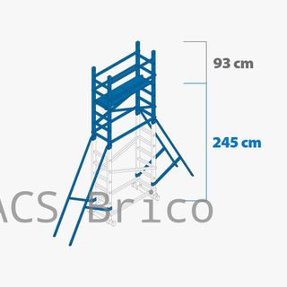 Andamio Modular Aluminio - 6,13 Metros - Pack A+B+C