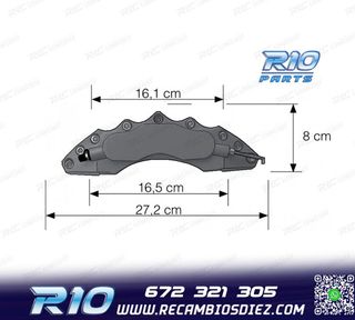 CUBRE PINZAS DE 6 PISTONES AZUL