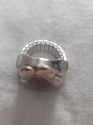 Anillo Reloj Plata, le falta pilas