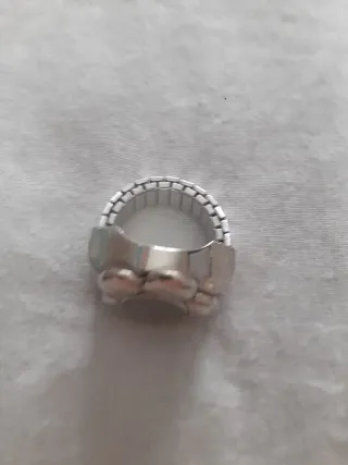 Anillo Reloj Plata, le falta pilas
