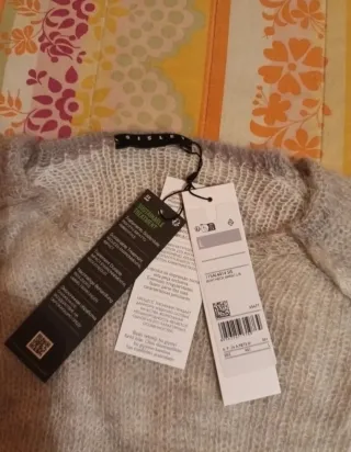 Maglione donna Sisley grigio sfumato