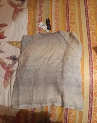 Maglione donna Sisley grigio sfumato