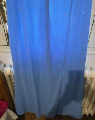 Vestido largo elegante perlas