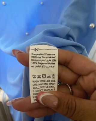 Vestido largo elegante perlas