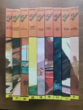 Lot 9 llibres Els Hollister (en català), c/u 1€