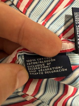 Camisa Tommy Hilfiger Rayas Talla M