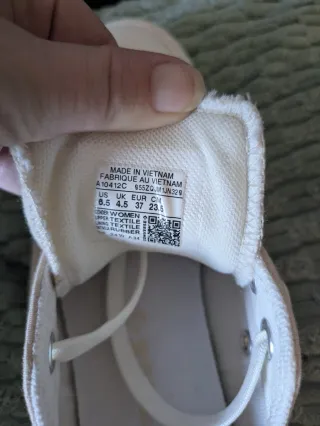 Converse Beige/Oro Talla 37