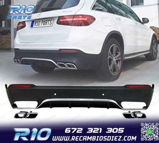 DIFUSOR MERCEDES GLC X253 15-18 LOOK AMG GLC63 + COLAS ES