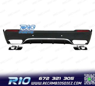 DIFUSOR MERCEDES GLC X253 15-18 LOOK AMG GLC63 + COLAS ES