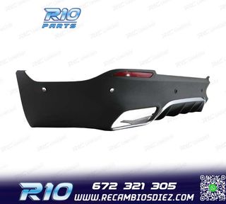 DIFUSOR MERCEDES GLC X253 15-18 LOOK AMG GLC63 + COLAS ES