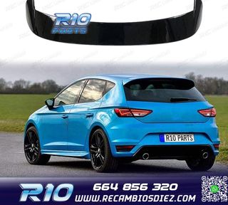 ALERON SPOILER SEAT LEON MK3 5P 13-20 NEGRO BRILLO