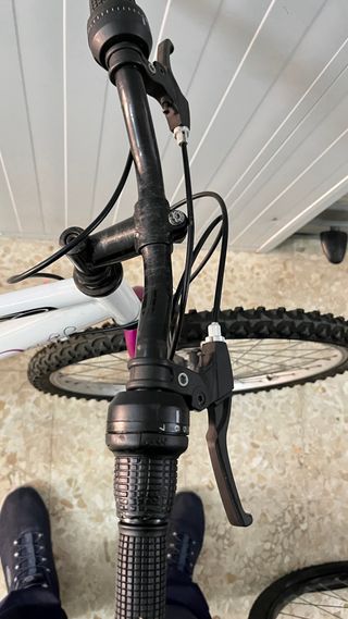 Bicicleta Decathlon Hardtail Blanca/Rosa