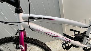 Bicicleta Decathlon Hardtail Blanca/Rosa