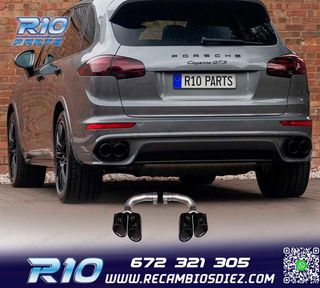 COLAS ESCAPE PORSCHE CAYENNE 17- LOOK GTS NEGRO