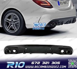 DIFUSOR MERCEDES CLASE C W205 SEDAN 14-20 C43 AMG PDC + COLA