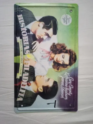 Placa Metálica de películas clásicas.