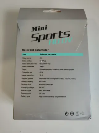 Mini Cámara Deportiva HD DV R3