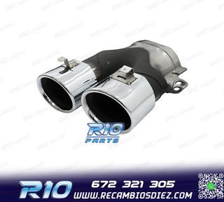 DIFUSOR MERCEDES W206 AMG 21- LOOK C43 + COLAS ESCAPE CROMO