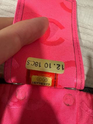 Billetera Chanel Negro y rosa