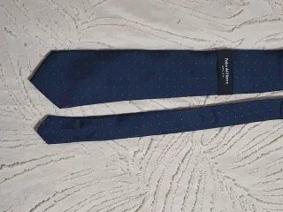 Corbata Pedro del Hierro Azul con Puntos Rojos