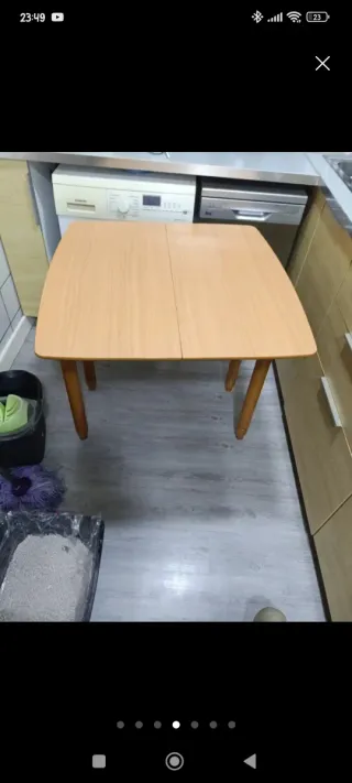 Mesa plegable de madera para cocina