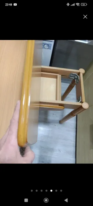 Mesa plegable de madera para cocina