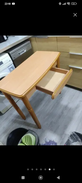 Mesa plegable de madera para cocina