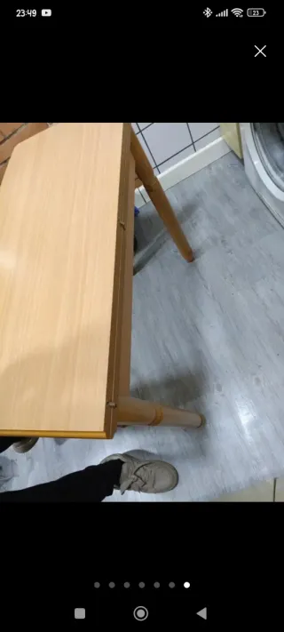 Mesa plegable de madera para cocina