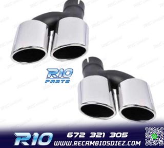 COLAS ESCAPE AUDI A4 16-19 LOOK S4 CROMO