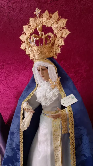 Virgen Dolorosa 55 cm de vestir