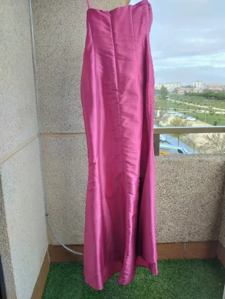 Vestido fiesta rosa con chaqueta
