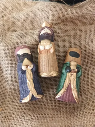 Figuras Belén Cerámica Reyes Magos