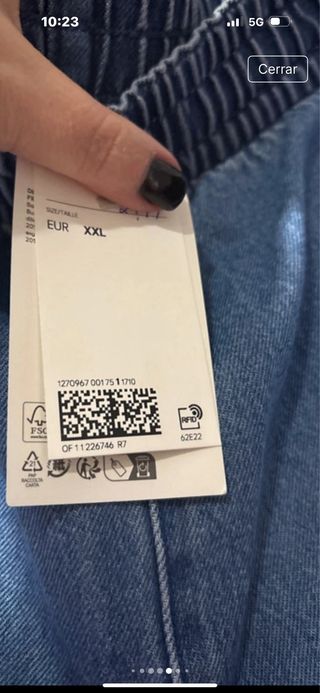 Pantalón vaquero mujer Talla 50/52