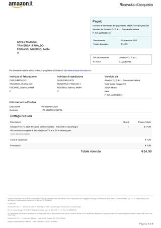 Amazon Fire TV Stick 4K Select - Nuovo