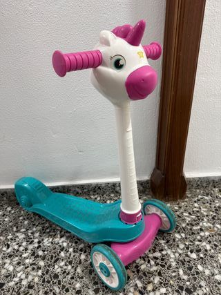 Patín infantil unicornio
