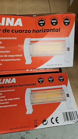 Calefactor de cuarzo horizontal