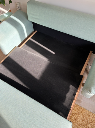 Sofá Cama Diseño Tela Metal