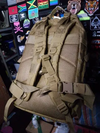 Mochila CrossFit Táctica Militar 45L marrón caqui